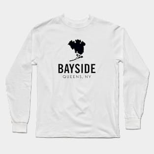 Bayside, Queens - New York (black) Long Sleeve T-Shirt